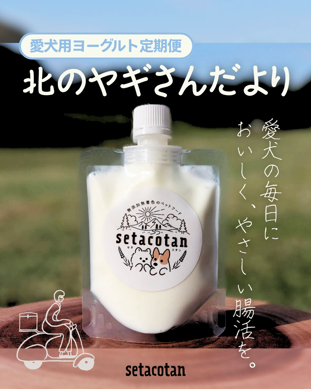 【ヨーグルト定期便】北のヤギさんだより